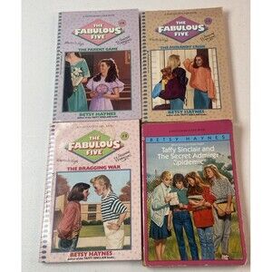 The Fabulous Five Betsy Haynes Vintage Paperback Books 7th Grade Girls Lot of 4